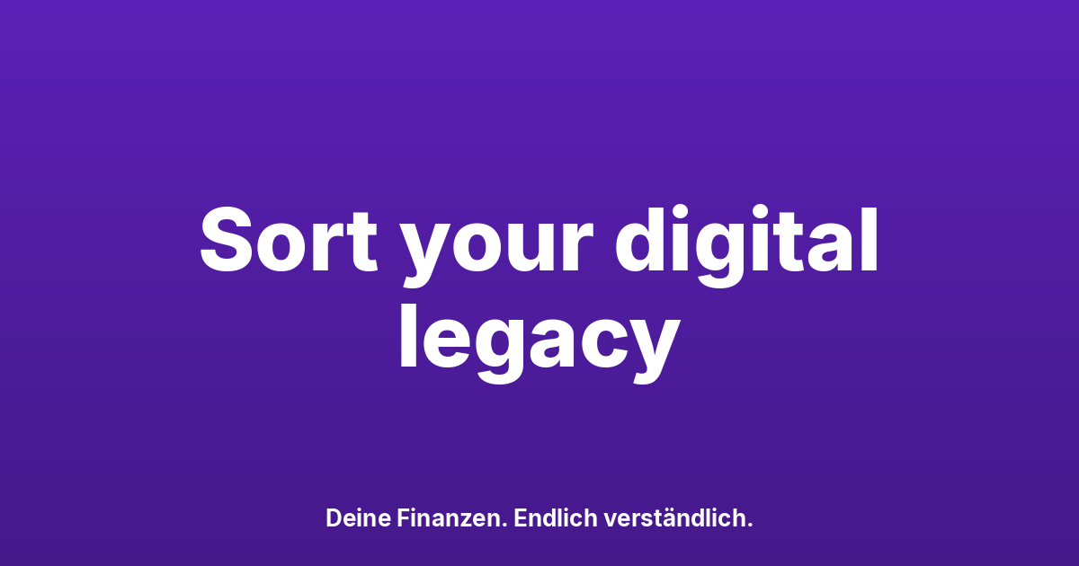 Digital Legacy in Switzerland: Accounts, Crypto & Passwords