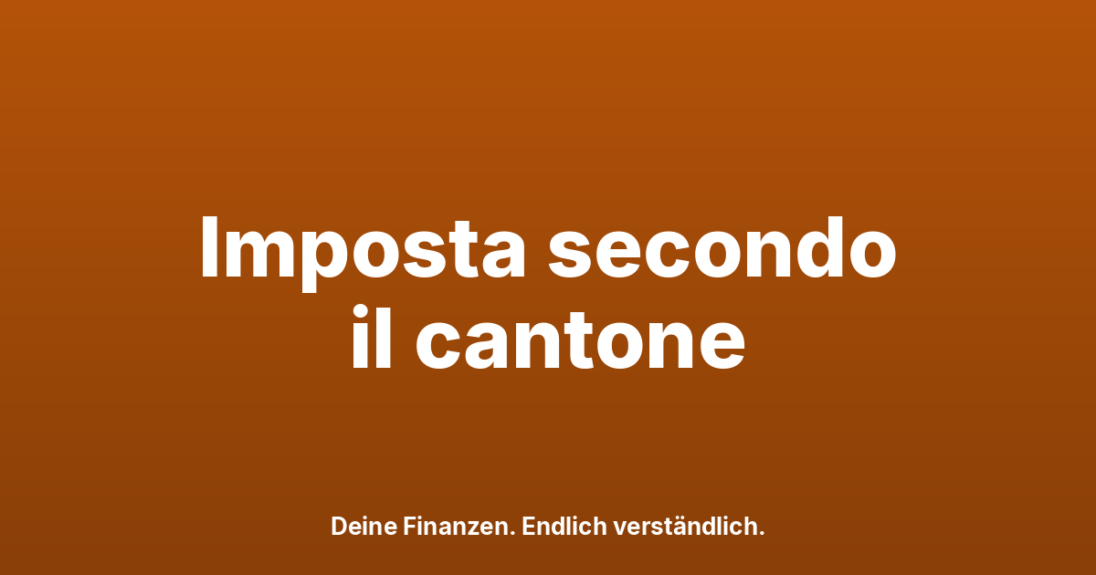 Imposta di successione in Svizzera 2026: quanto paghi davvero