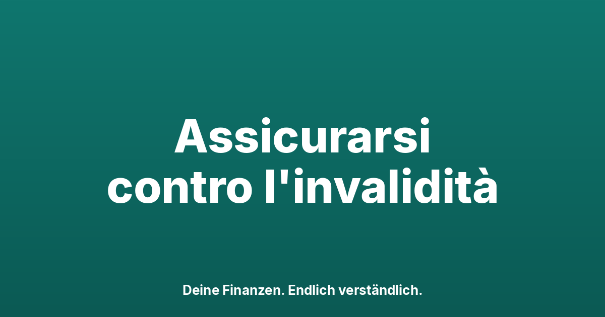 Invalidità in Svizzera: cosa pagano l'AI e la cassa pensioni