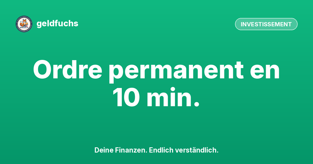 Plan d'épargne ETF avec ordre permanent : comment configurer findependent en 10 minutes