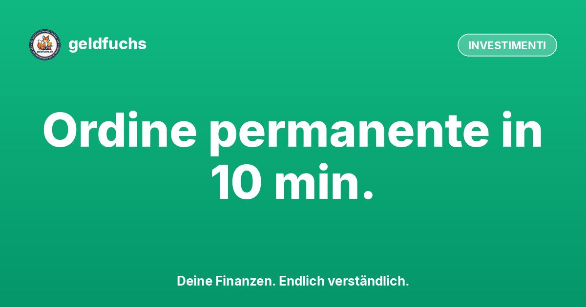 Piano di risparmio ETF con ordine permanente: come impostare findependent in 10 minuti