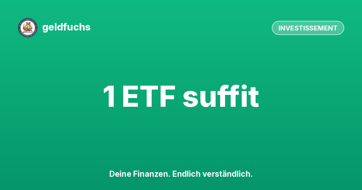 Pourquoi un ETF mondial suffit pour 90 % des investisseurs