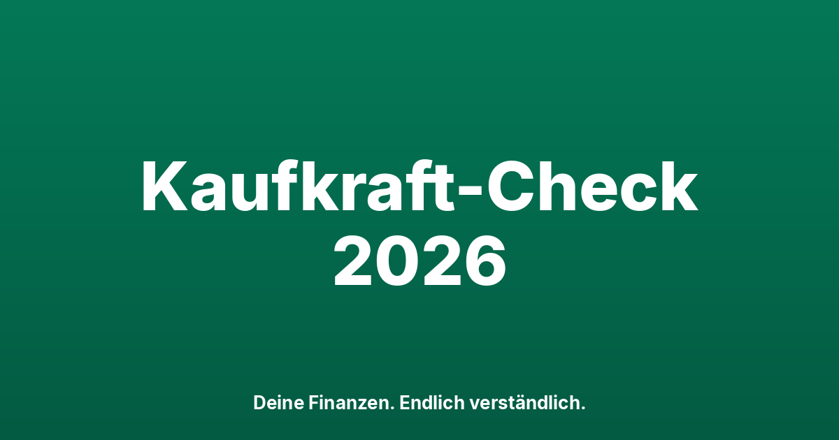 Inflation & Kaufkraft Schweiz: Was dein Geld 2026 wert ist