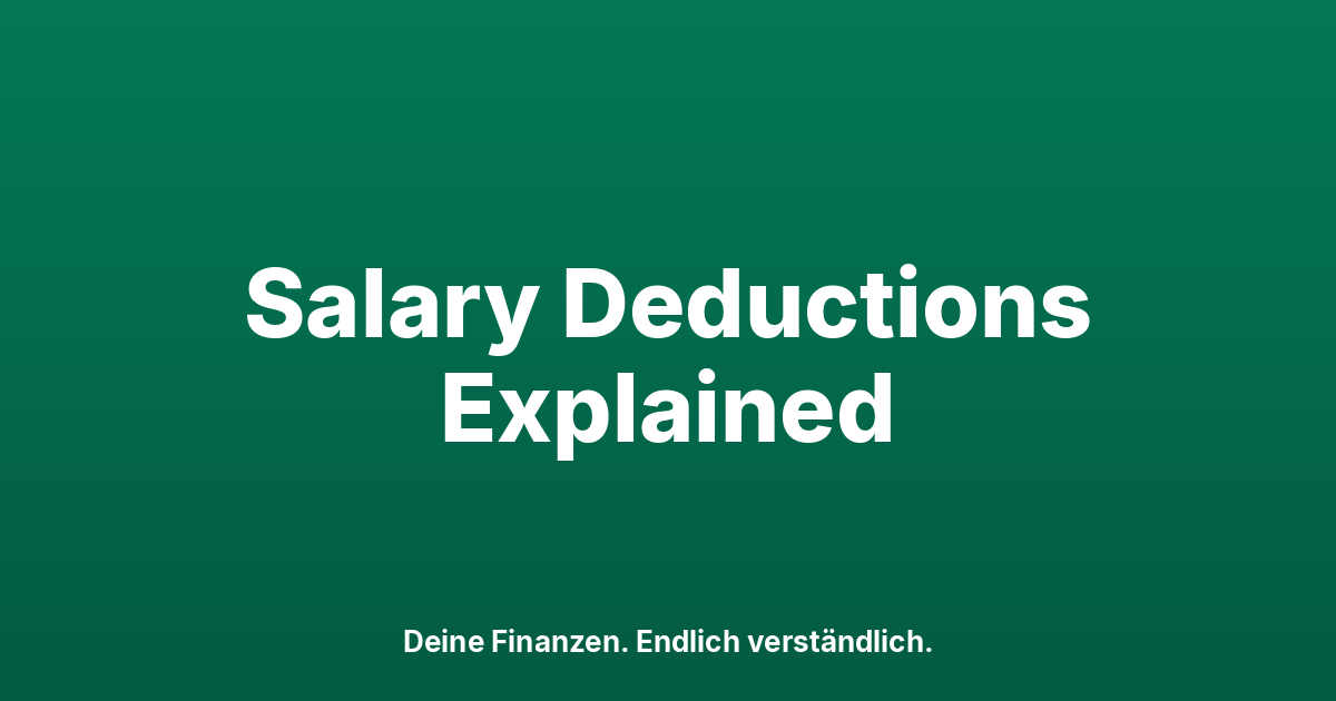 Swiss Salary Deductions 2026: What Comes Off Your Pay
