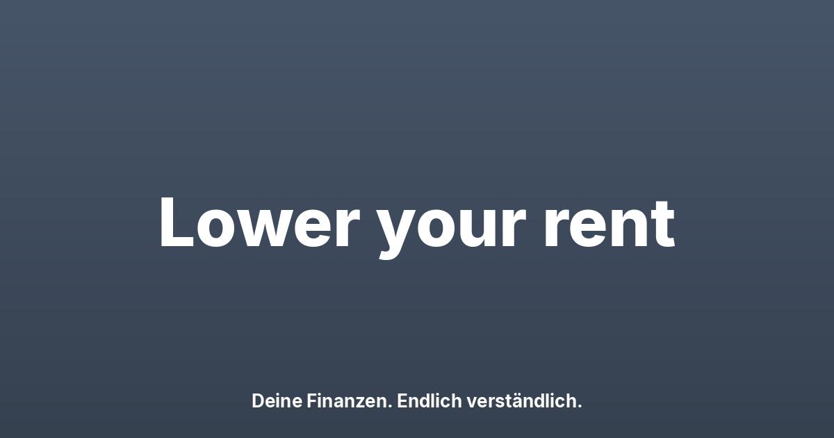Lower Your Rent: 1.25% Reference Rate, Watch the Deadlines