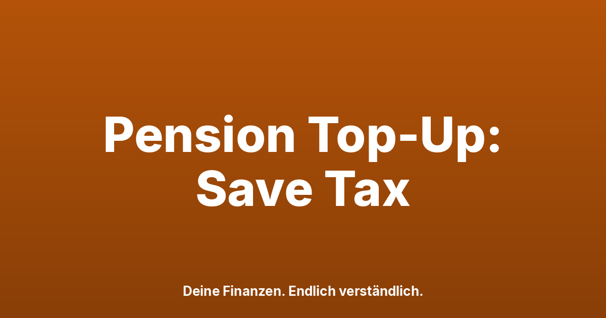 Pension Fund Top-Up 2026: How to Save Tax in Switzerland