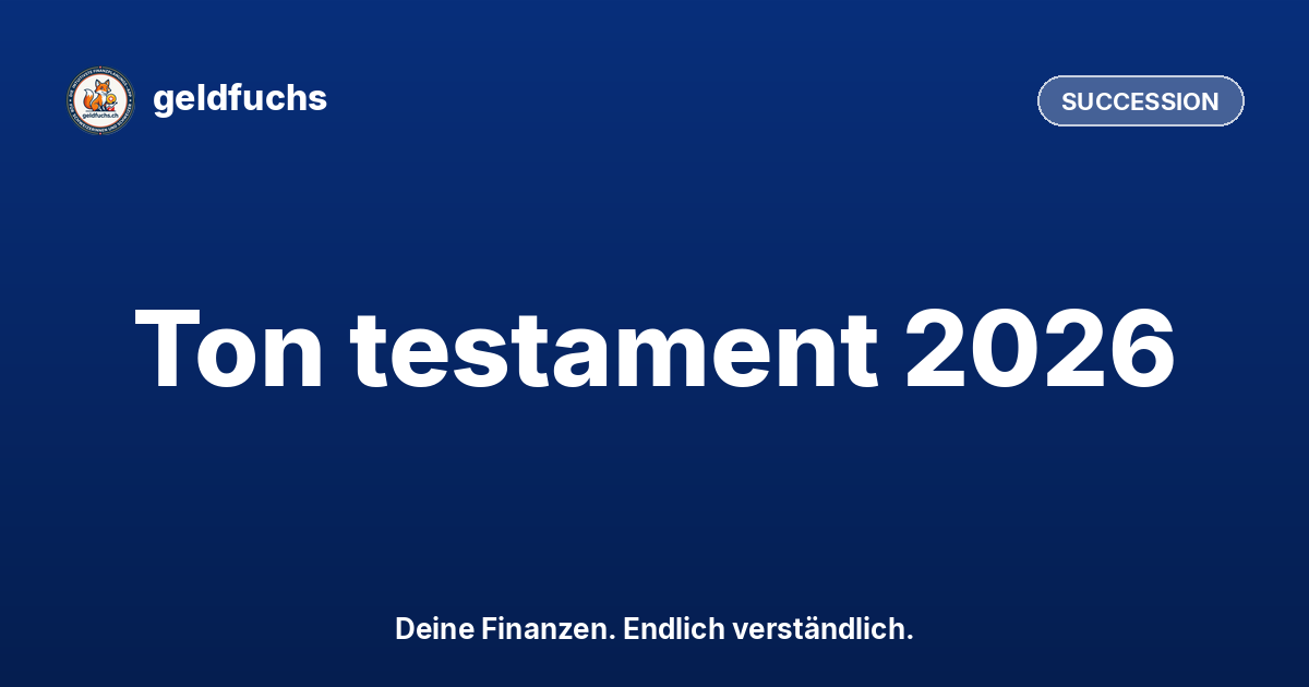 Rédiger son testament en Suisse : étape par étape (2026)